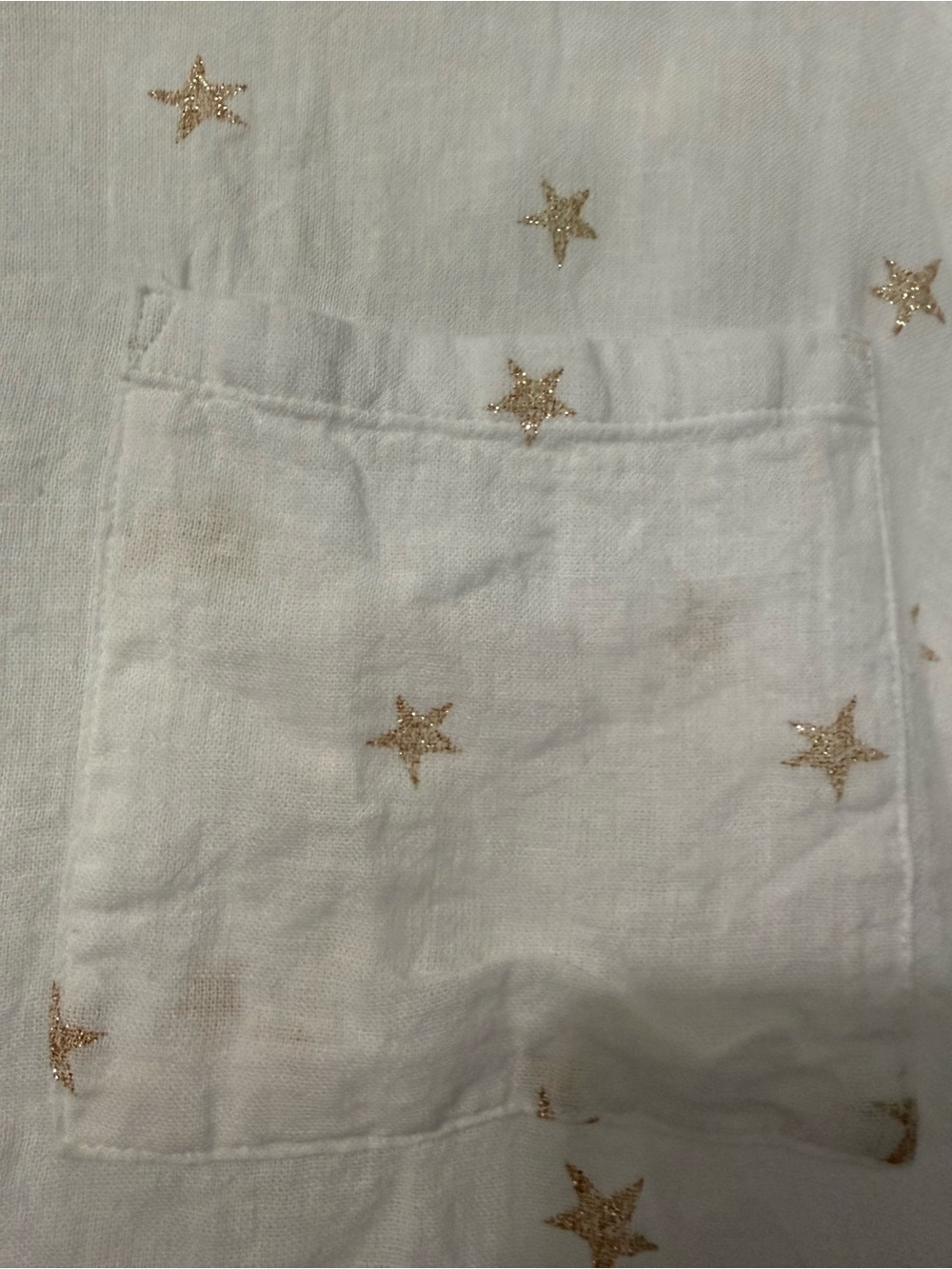 Rails Whitney Linen Blend Rose Gold Stars Top- S - Picture 8 of 11
